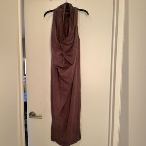 Never Enough Purple Cowl Neck Maxi Dress Size Small